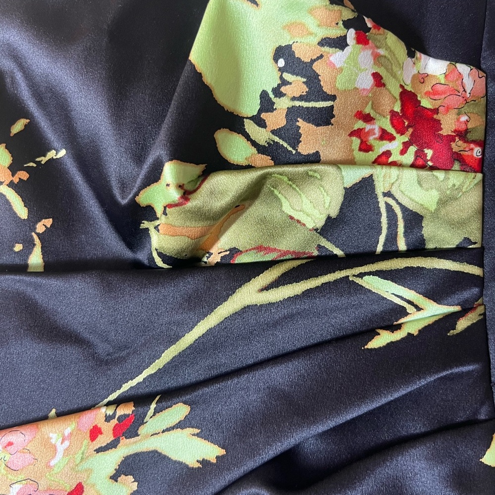 Kay Unger floral bustier sleeveless silk top 8 gorgeous lined - Picture 2 of 8